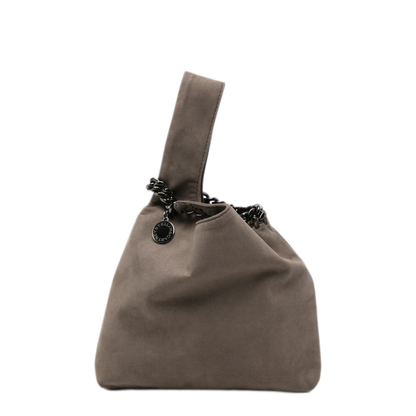 Falabella Suede Wristlet Bag