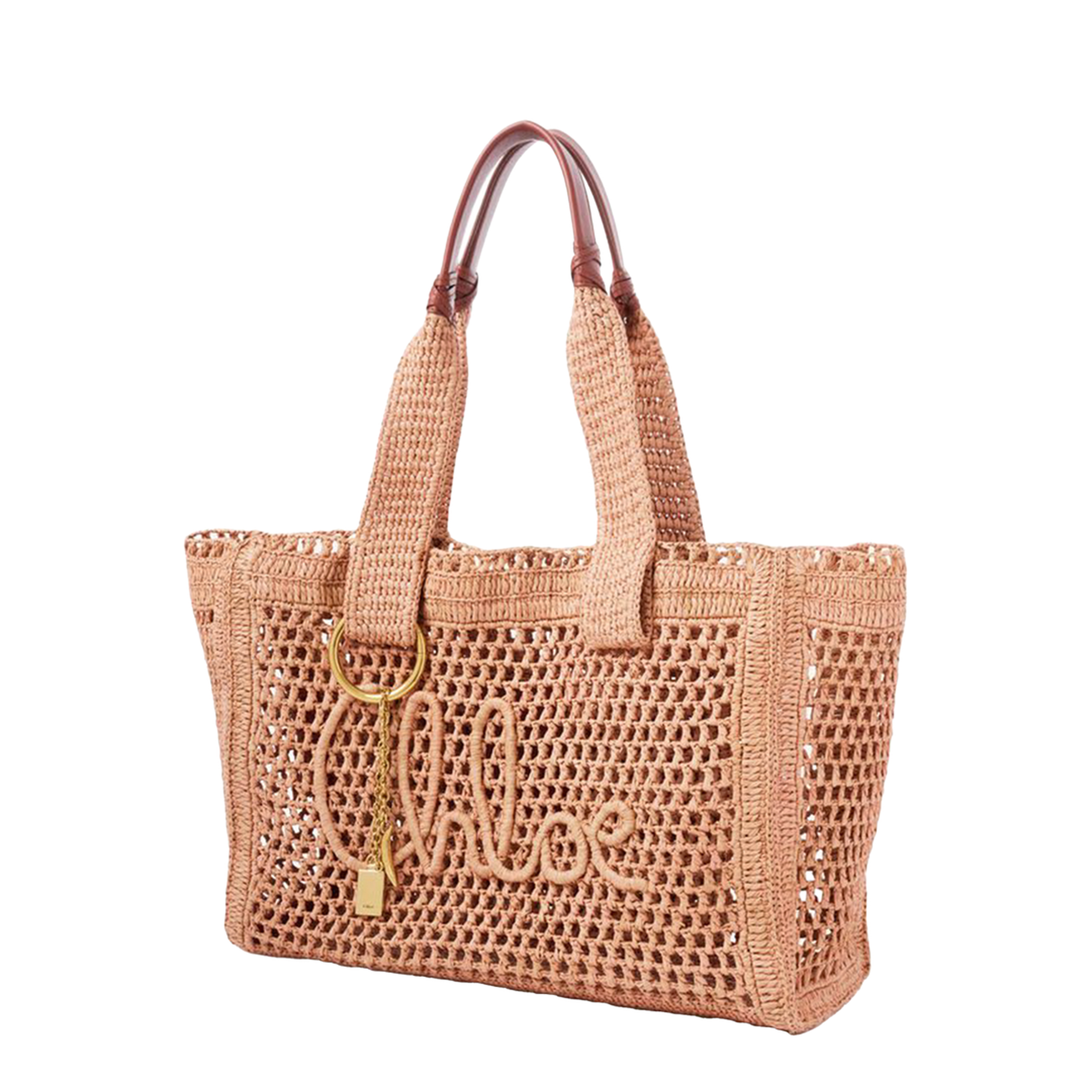 MAYFEYR - Chloè - East-West Summer Banana Raffia Tote Bag - CH26US904P08