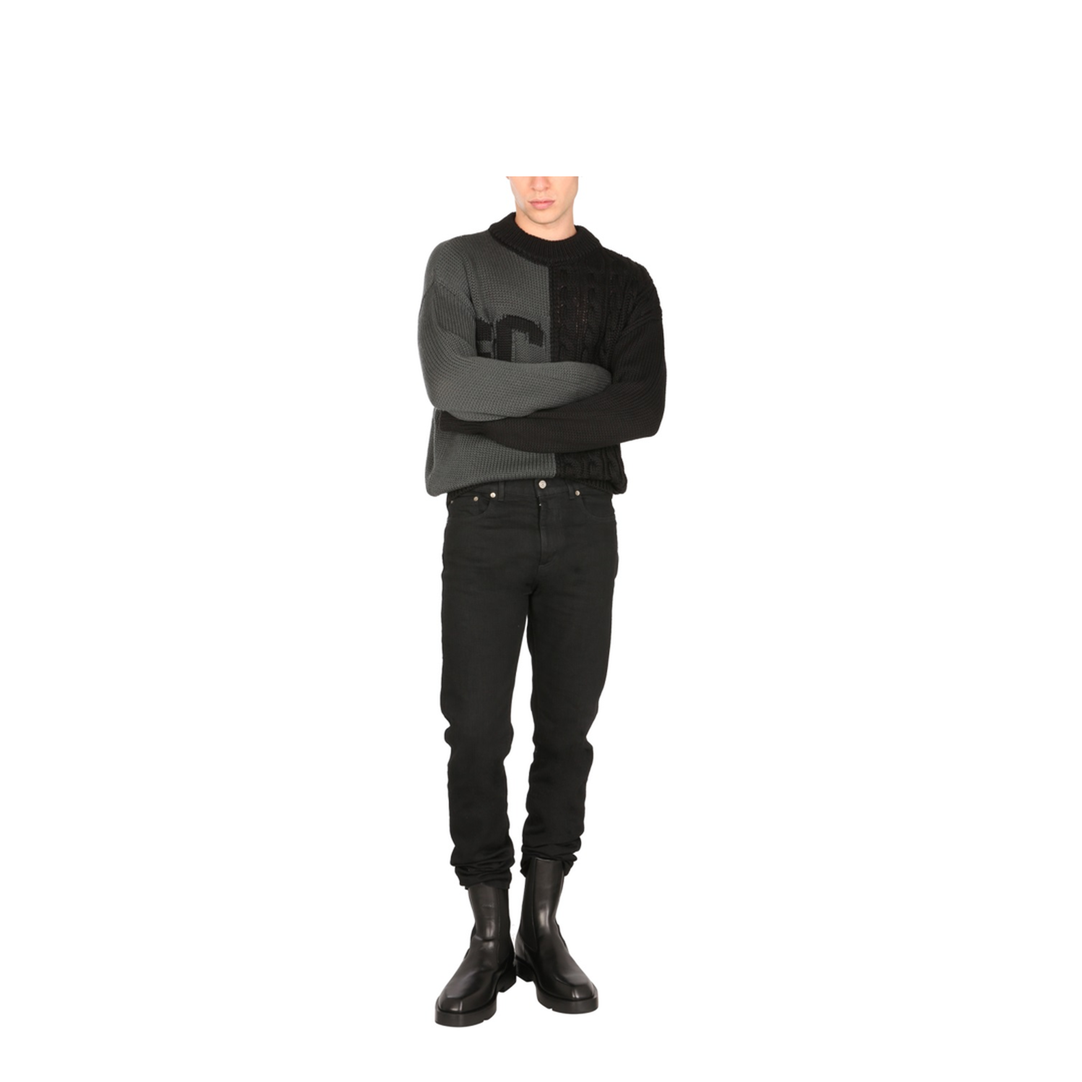 MAYFEYR - GCDS - Sweater With Logo Inlay - FW22M02000167