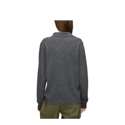 MAYFEYR - MAISON MARTIN MARGIELA - Draped Collar Wool Polo Sweater - S51GL0083M13302859