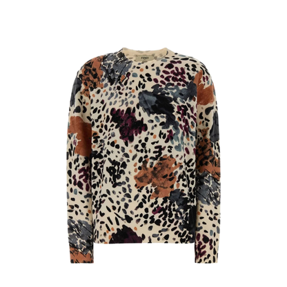 MAYFEYR - Fendi - Wool And Cashmere Falena-Print Pullover - FZXE25AYM4