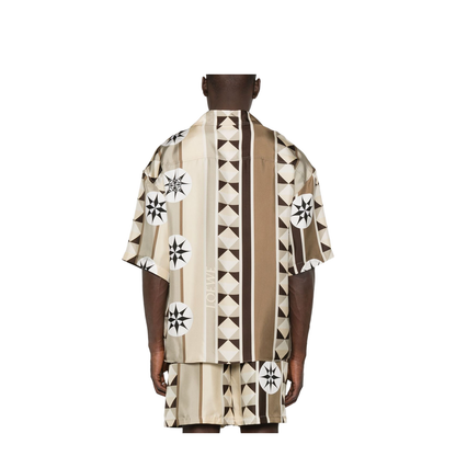 Short Sleeve Shirt in Silk Multicolor