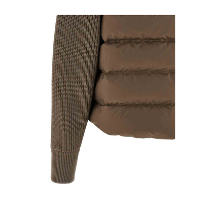 Nylon Short Down Jacket - Grey