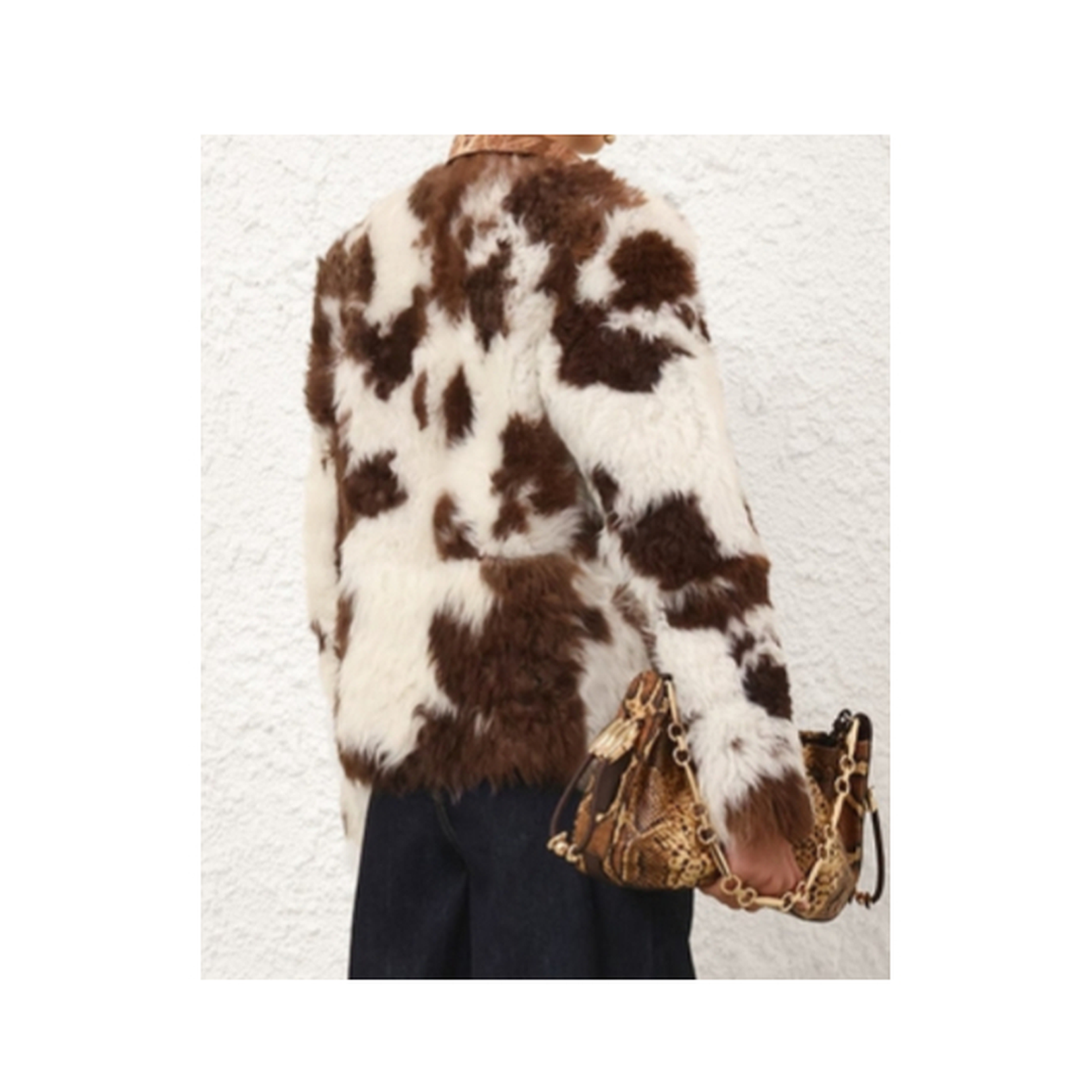 Hypnotic Spot Shearling Jacket
