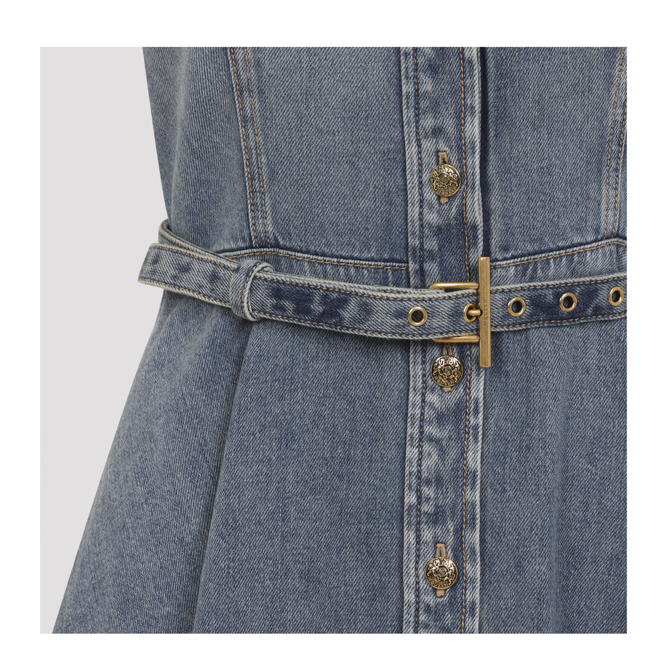 MAYFEYR - Alexander Mcqueen - Denim Mini Dress - 857116QMAD14383