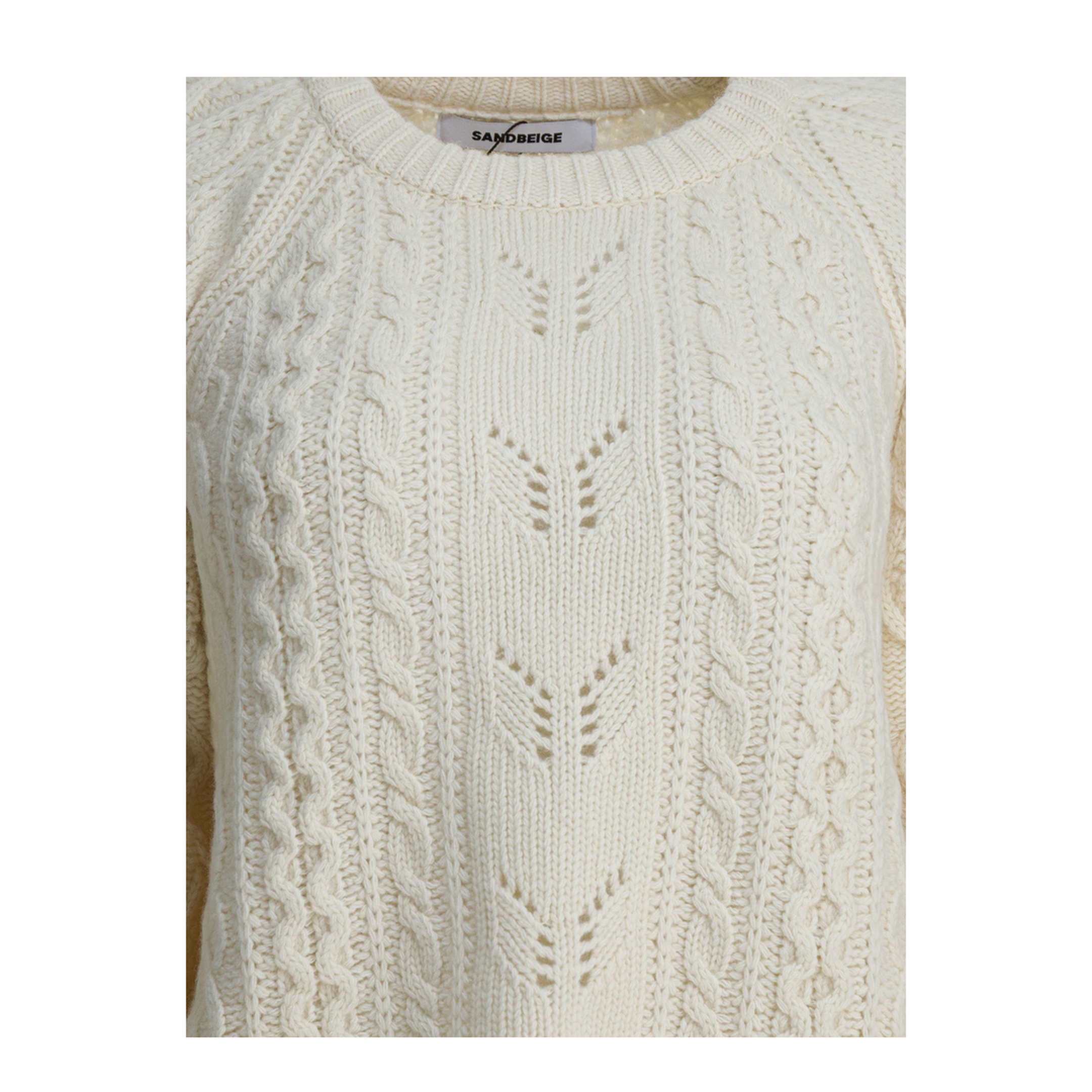MAYFEYR - Sandbeige - Knitwear - SBC3NT03ACWHITE
