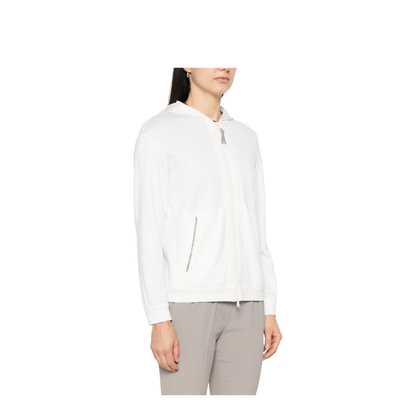 Cotton and Silk Blend Hoodie