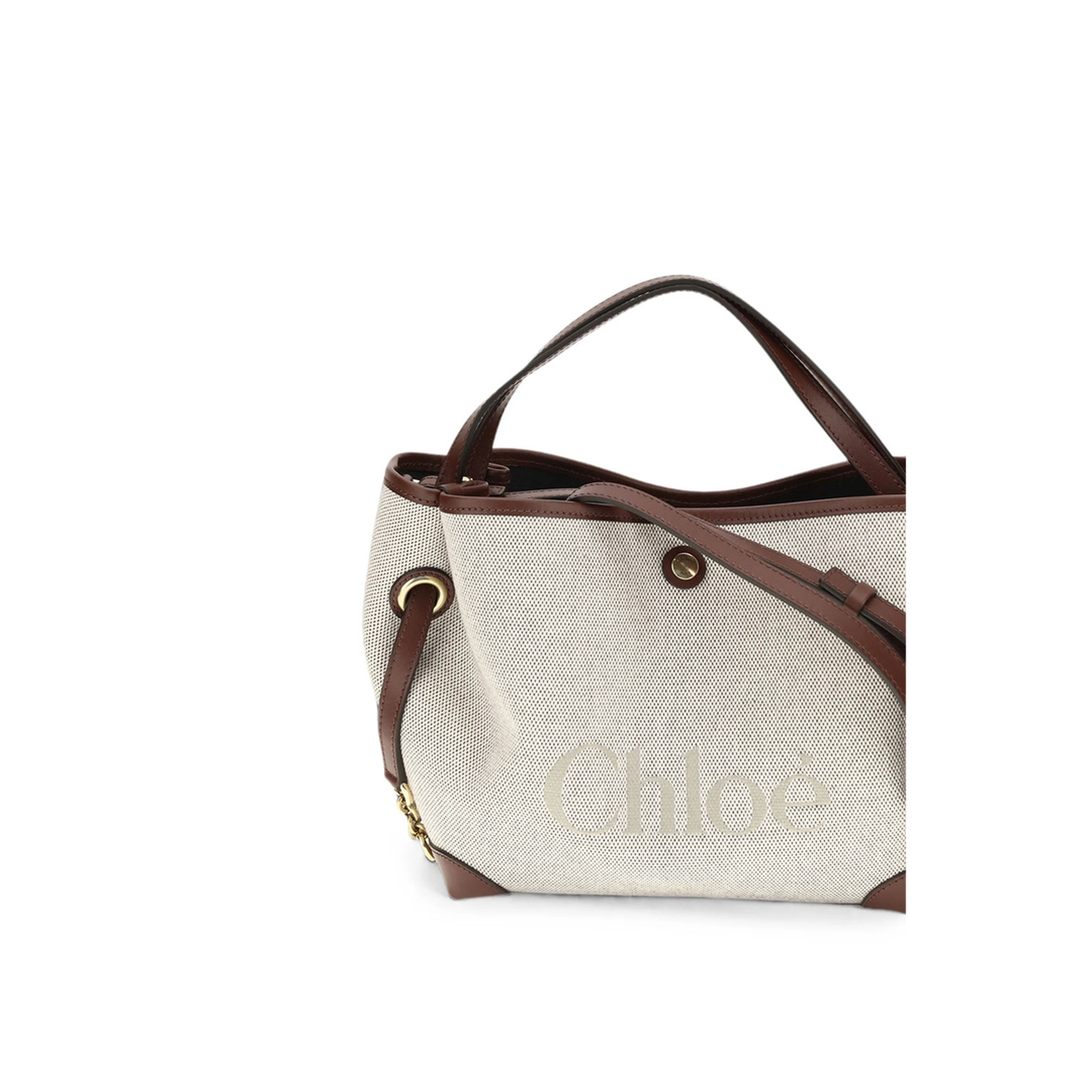MAYFEYR - Chloè - Small Clover Double Carry Bag In Canvas - CH26AS656S6327M