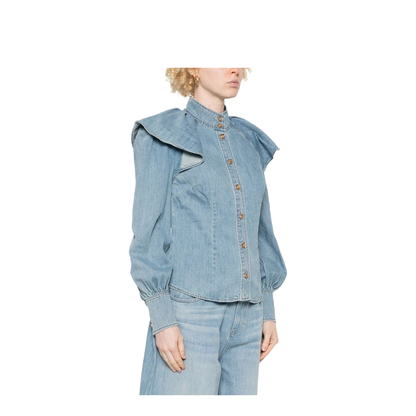 Crush Denim Blouse Reversible