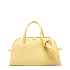 Turismo Small Grained Leather Bowling Bag - Light Ivory
