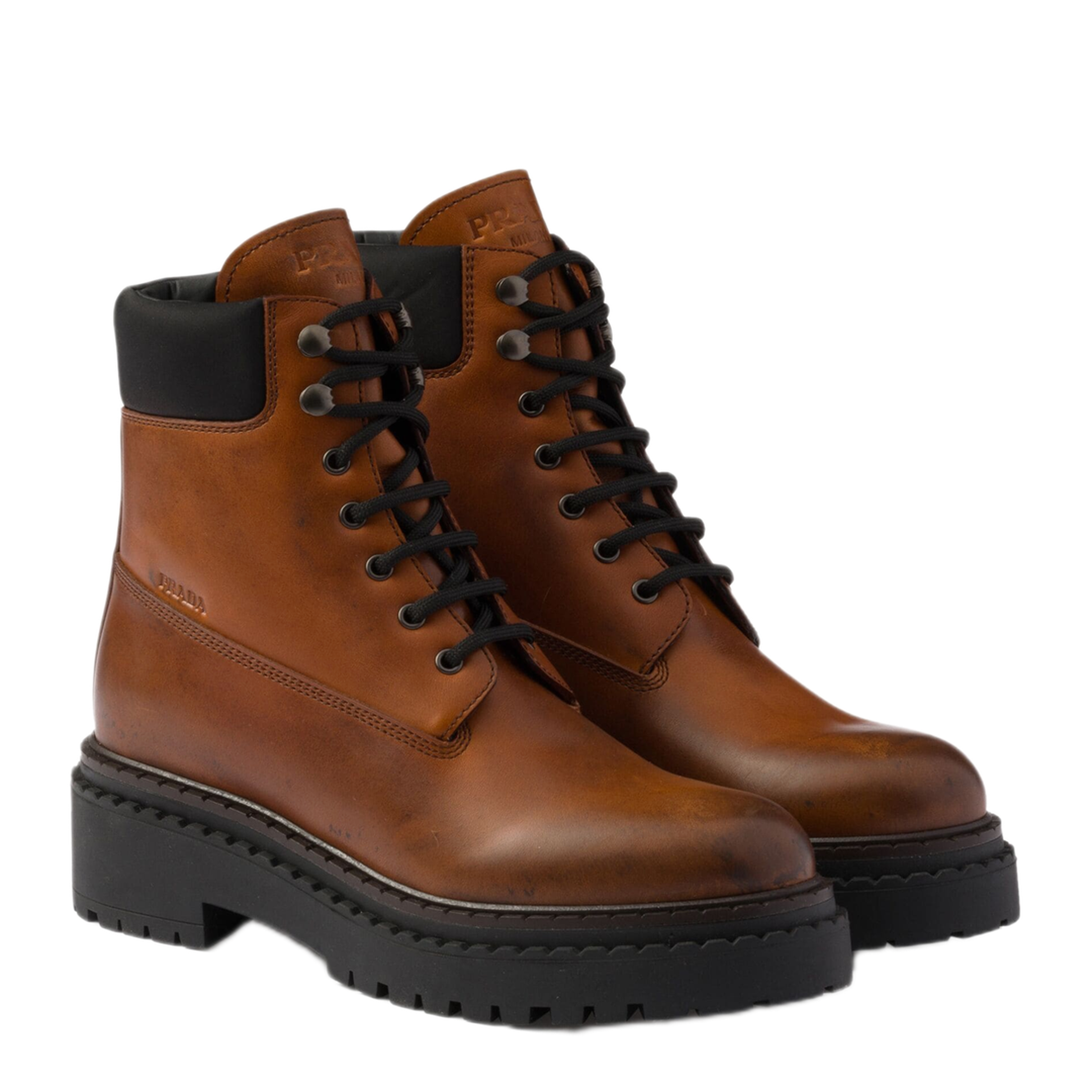 MAYFEYR - Prada - Leather And Re-Nylon Booties - 1T704NFG0553LPPF0046