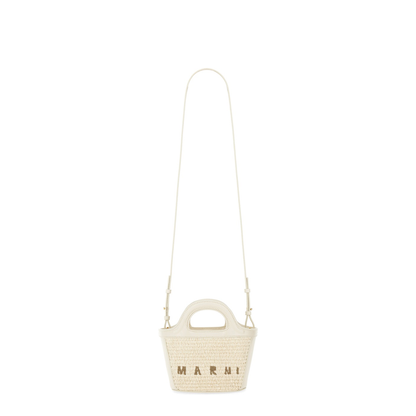 Tropicalia Micro Raffia-Effect Handbag - Shell (Ivory/Off-white)