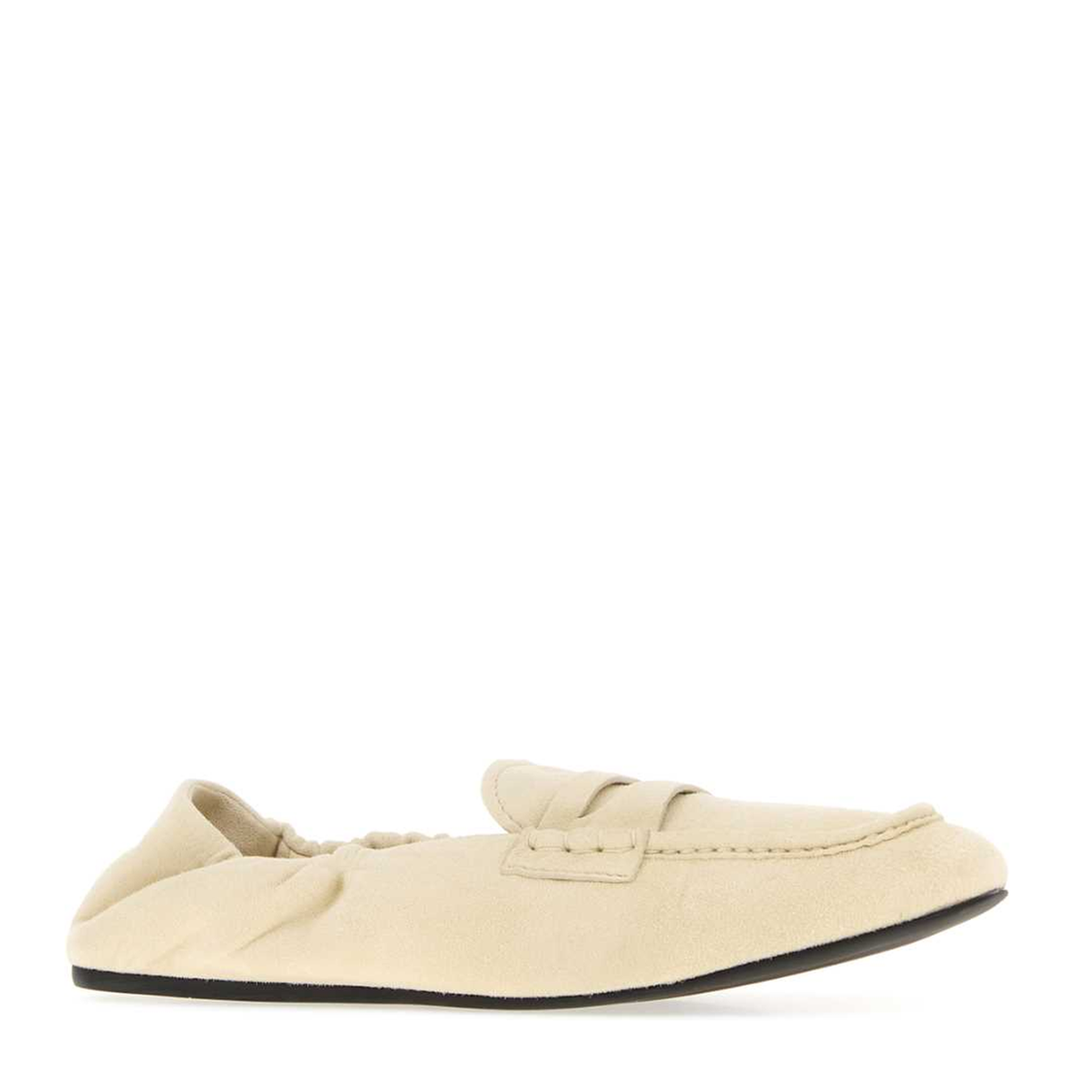 MAYFEYR - Miu Miu - Ivory Suede Loafers - 5D341EFD005008F021M