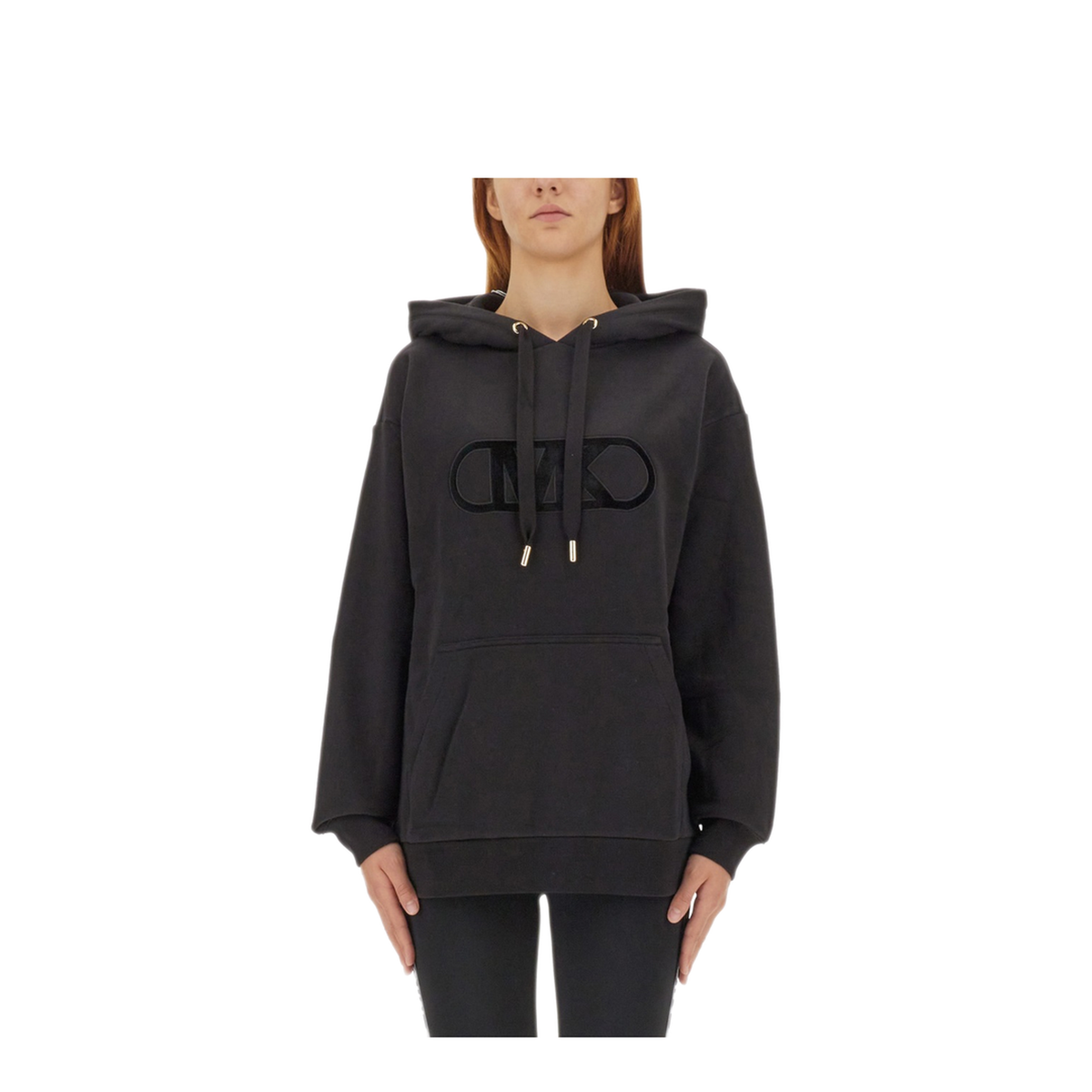 MAYFEYR - MICHAEL BY MICHAEL KORS - Flocked Logo Sweatshirt - MF351335QU001BLACK