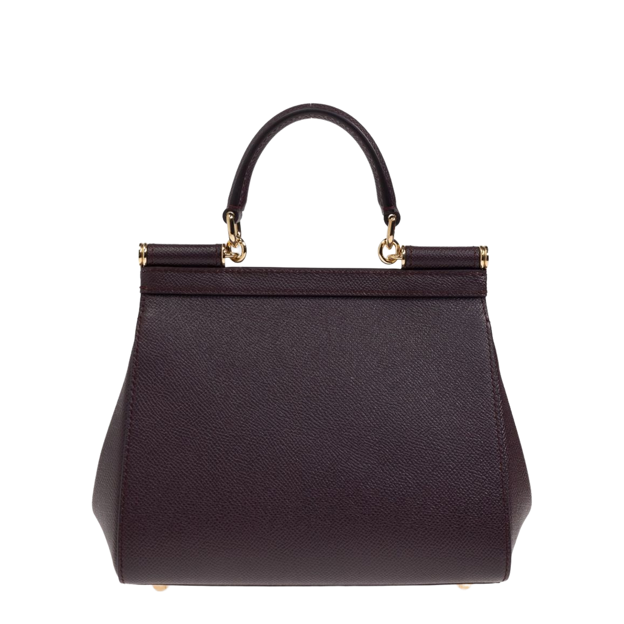 Sicily Small Calfskin Handbag - Bordeaux