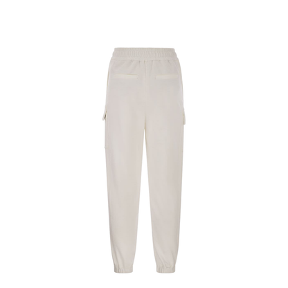 Smooth Cotton Fleece Cargo Pants