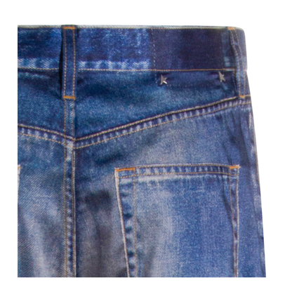 Printed Pants Jeans Effect