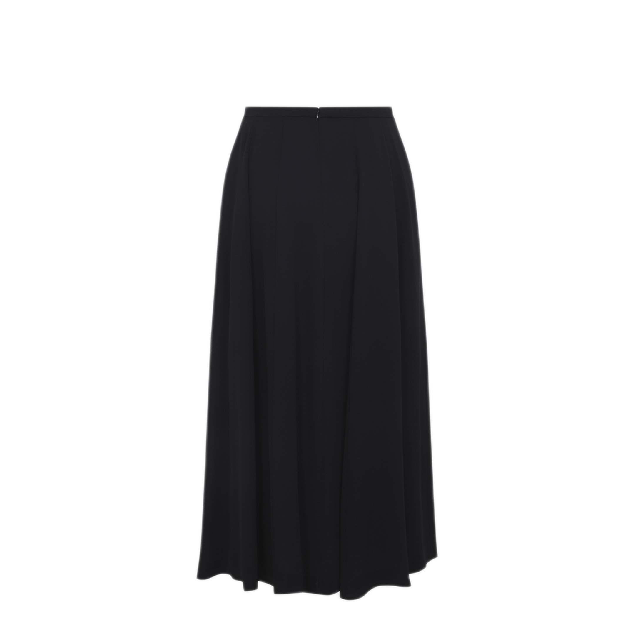 MAYFEYR - ALBERTA FERRETTI - Black Georgette Midi Skirt - A010866170555