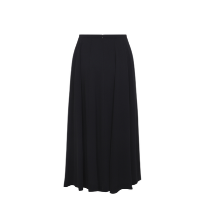 MAYFEYR - ALBERTA FERRETTI - Black Georgette Midi Skirt - A010866170555