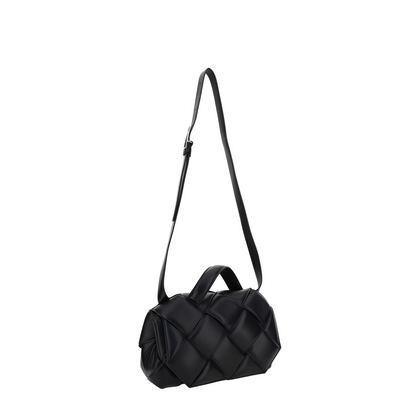 Woven Leather Shoulder Bag