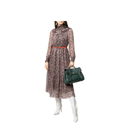 Alexa Heavy Leather Handbag - Green