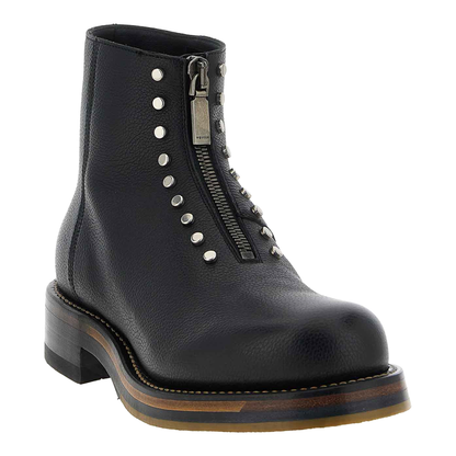 MAYFEYR - Alexander Mcqueen - Leather Ankle Boots With Studs - 831111WIAGG1064