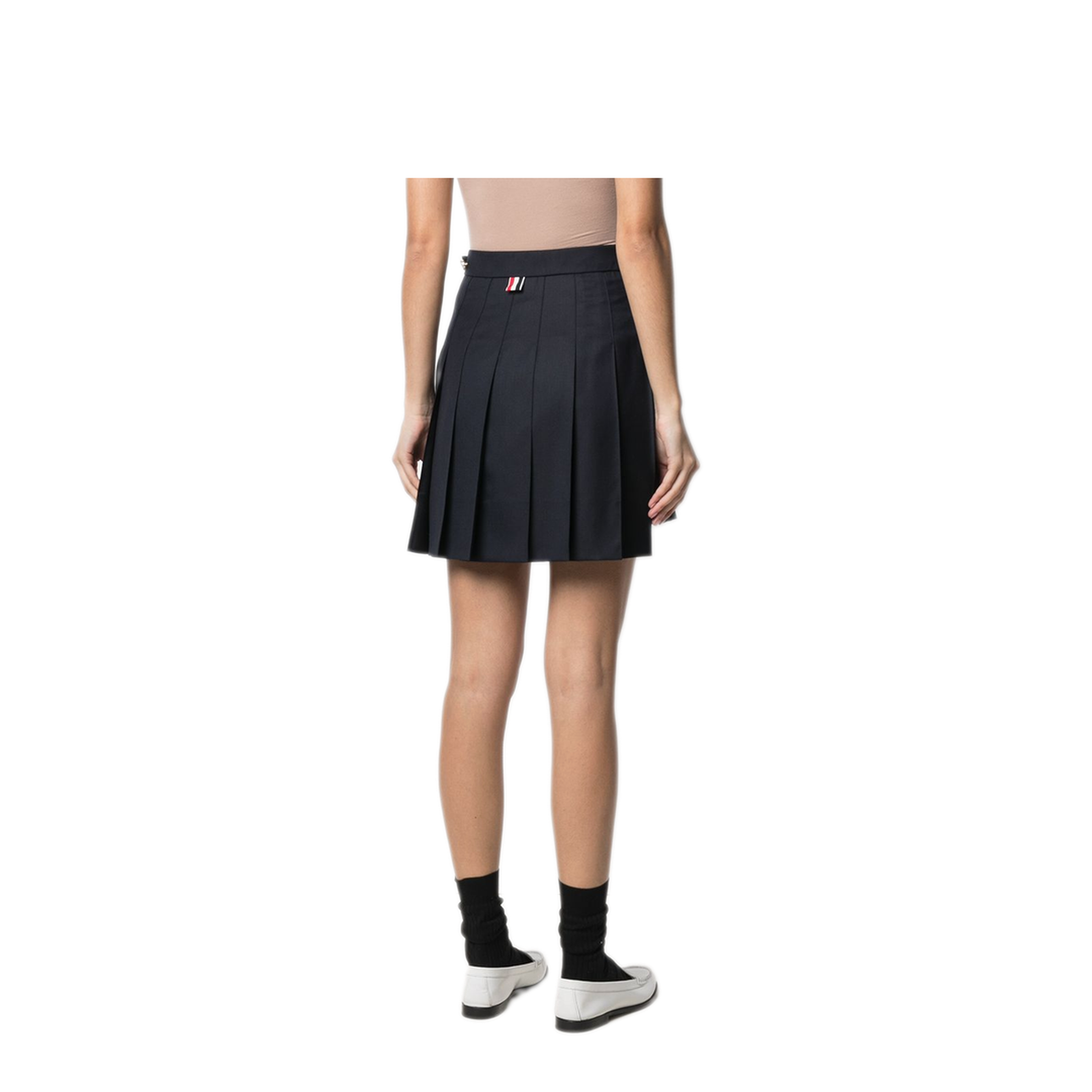 MAYFEYR - Thom Browne - Thigh Length Dropped Back Pleated Skirt In Super 120’S Twill - FGC402V00626415