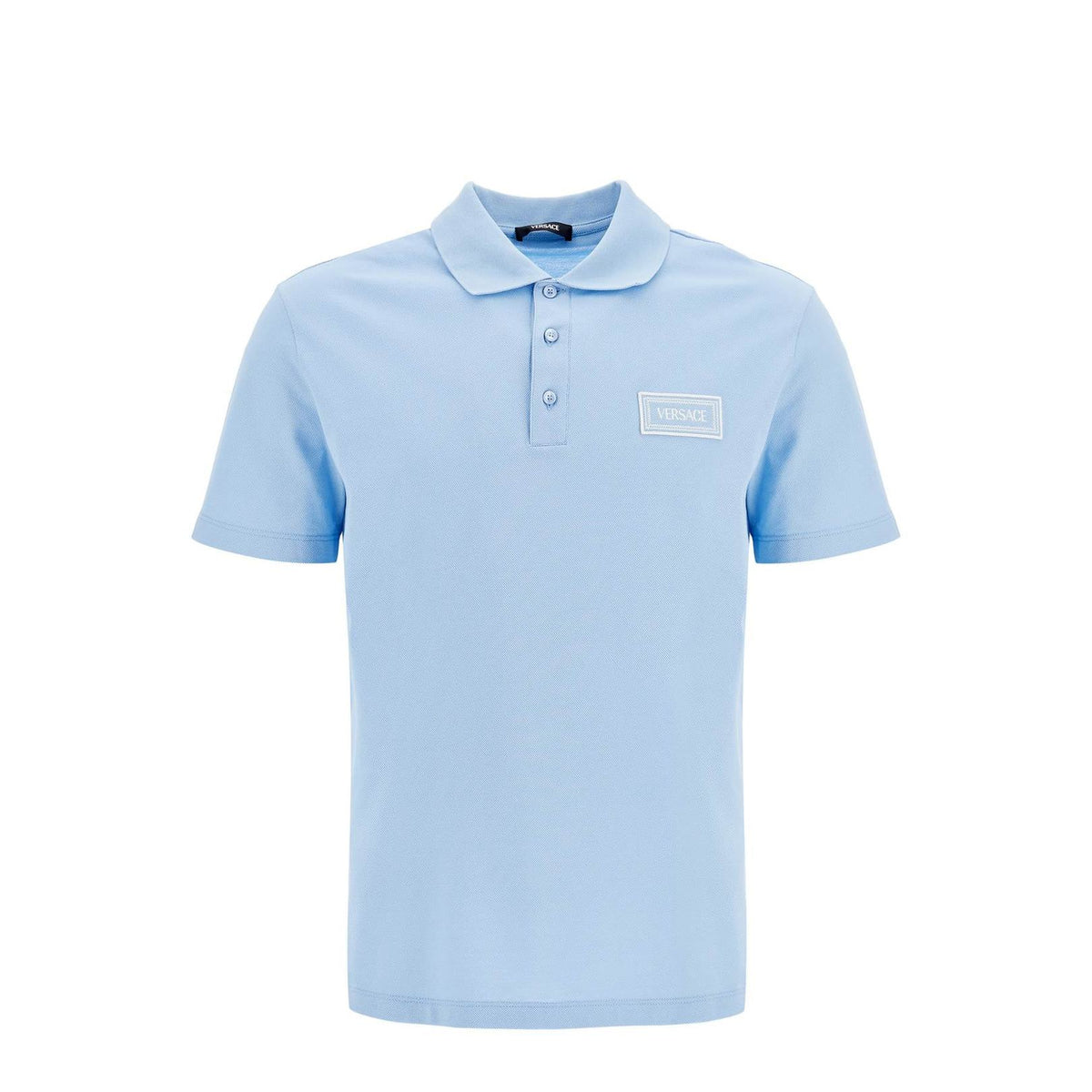 Versace short-sleeved polo shirt with logo