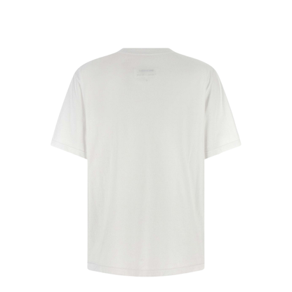White Cotton Crew Neck Short Sleeves