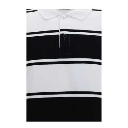 MAYFEYR - Balenciaga - Striped Long-Sleeve Polo - A00189TUVW7