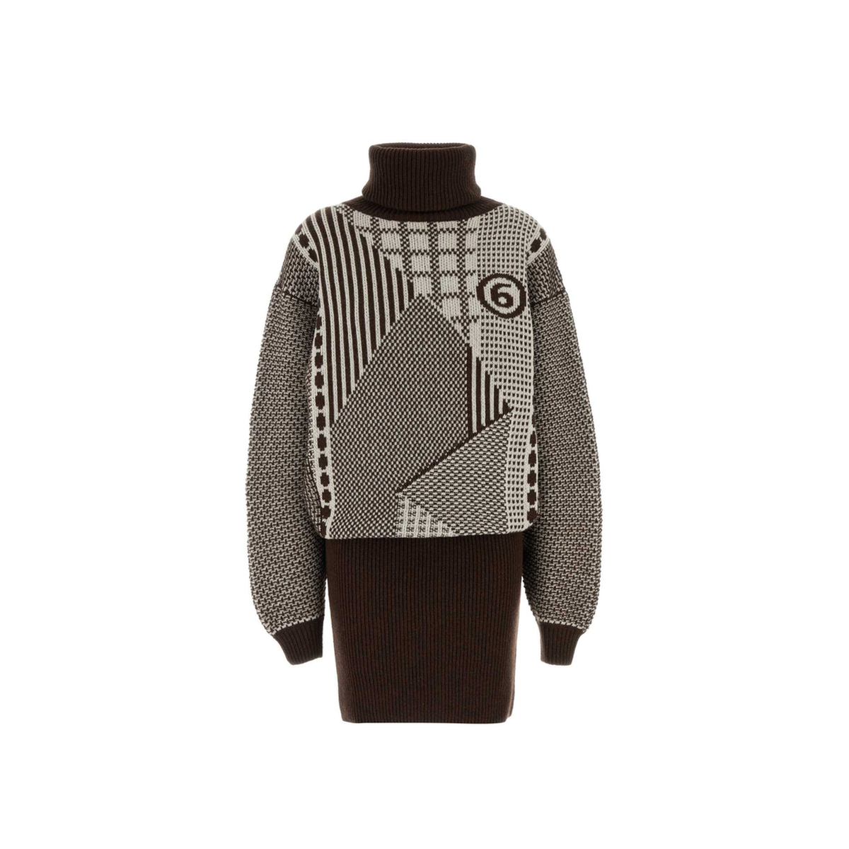 MAYFEYR - Mm6 Maison Margiela - Embroidered Wool Blend Mini Dress - S62DA0108M13354001J