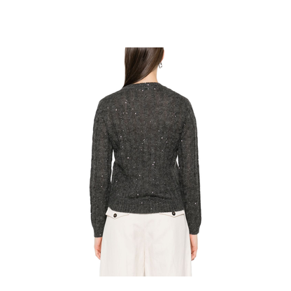 V-Neck Cable Pullover