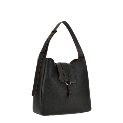 XS Calfskin Shoulder Bag - Nero
