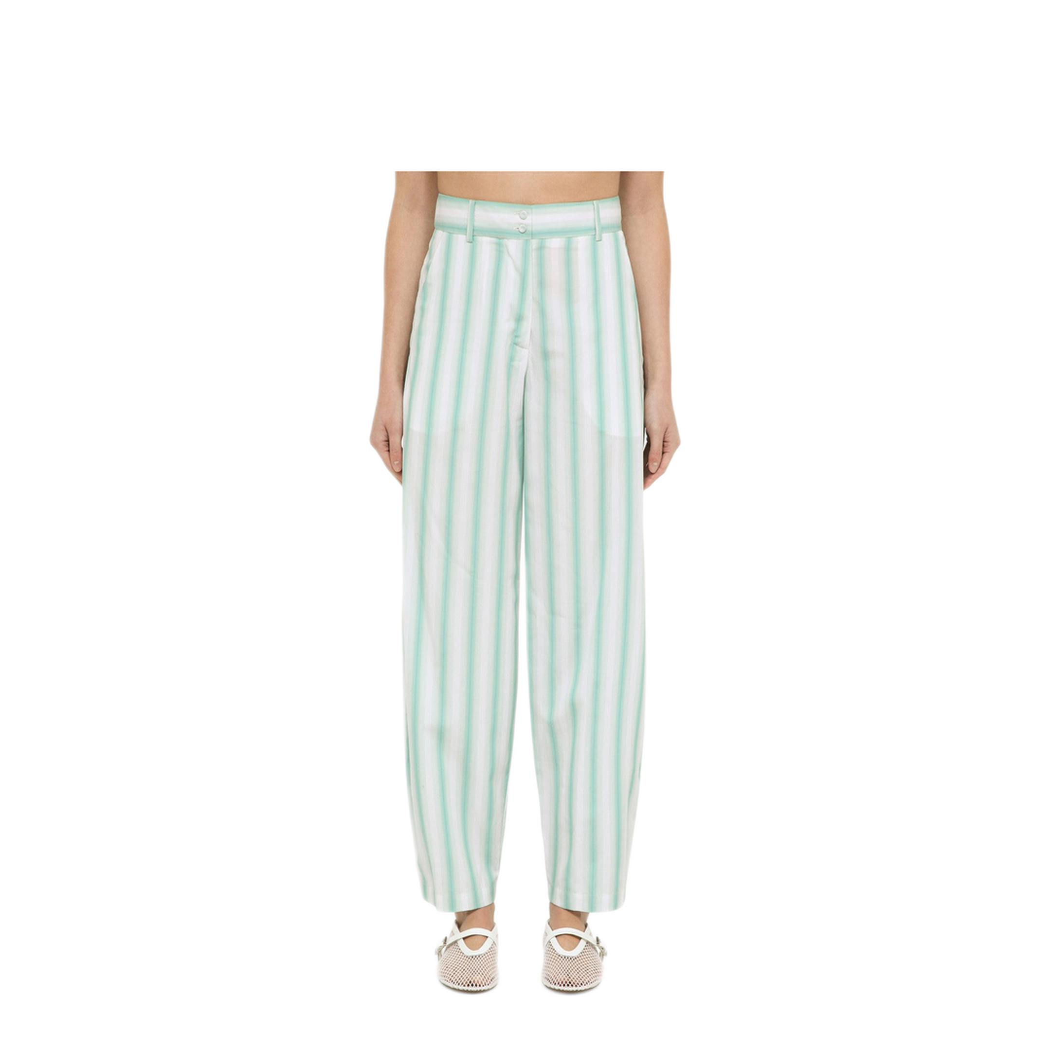 MAYFEYR - Margaux Lonnberg - Beatty Striped Cotton Trousers - BEATTYVIGT