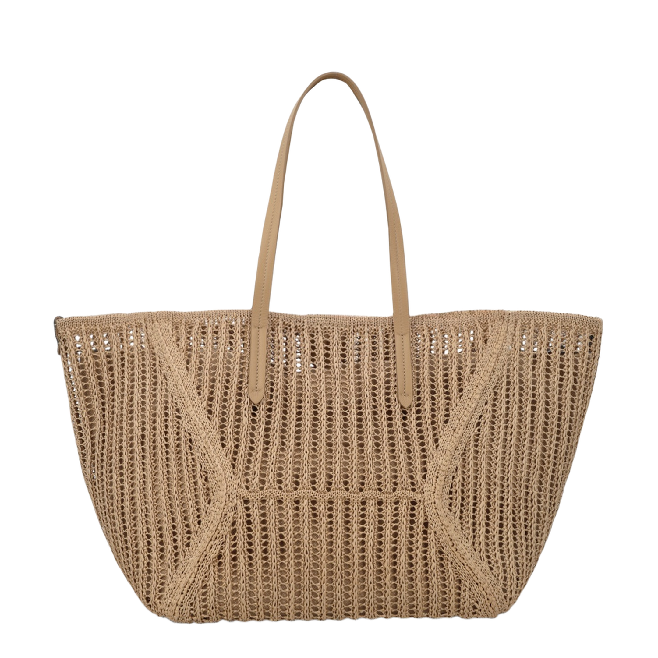 BC Duo Raffia Tote - Beige