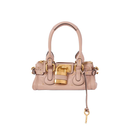 Paddington Small Grained Leather Shoulder Bag - Earthy Pink