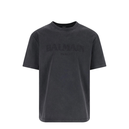 Vintage Embroidered T-shirt Grey