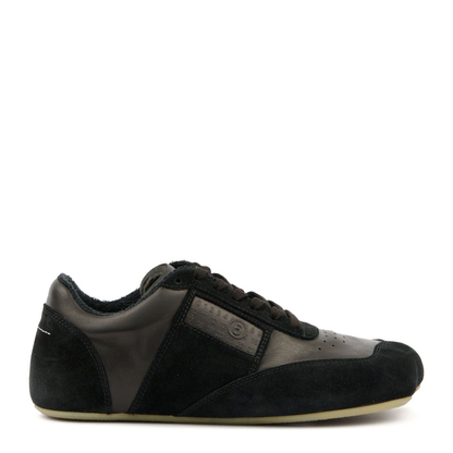 Calf Leather Slim Sneakers