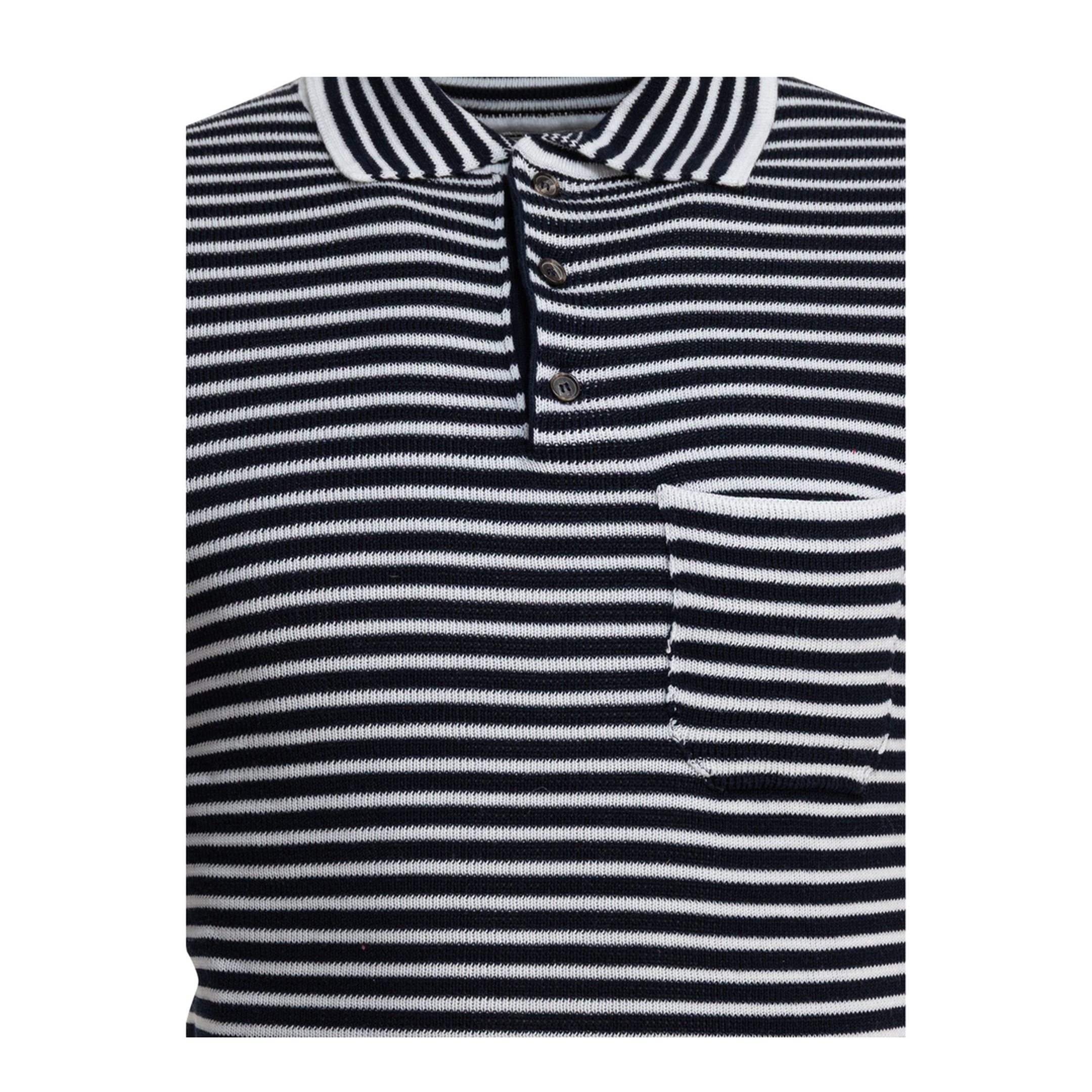 MAYFEYR - Rakkì - Broadway Polo Shirt With Buttons - BROADWAYBLUNOTTEBIANCO