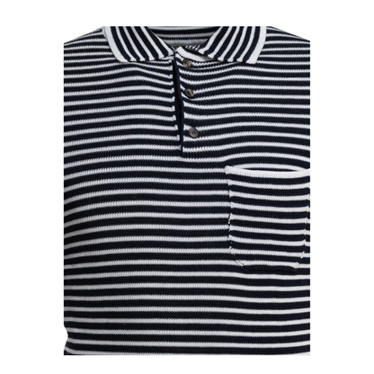 MAYFEYR - Rakkì - Broadway Polo Shirt With Buttons - BROADWAYBLUNOTTEBIANCO
