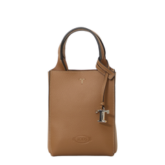 Micro Small Calf Leather Handbag - Brown