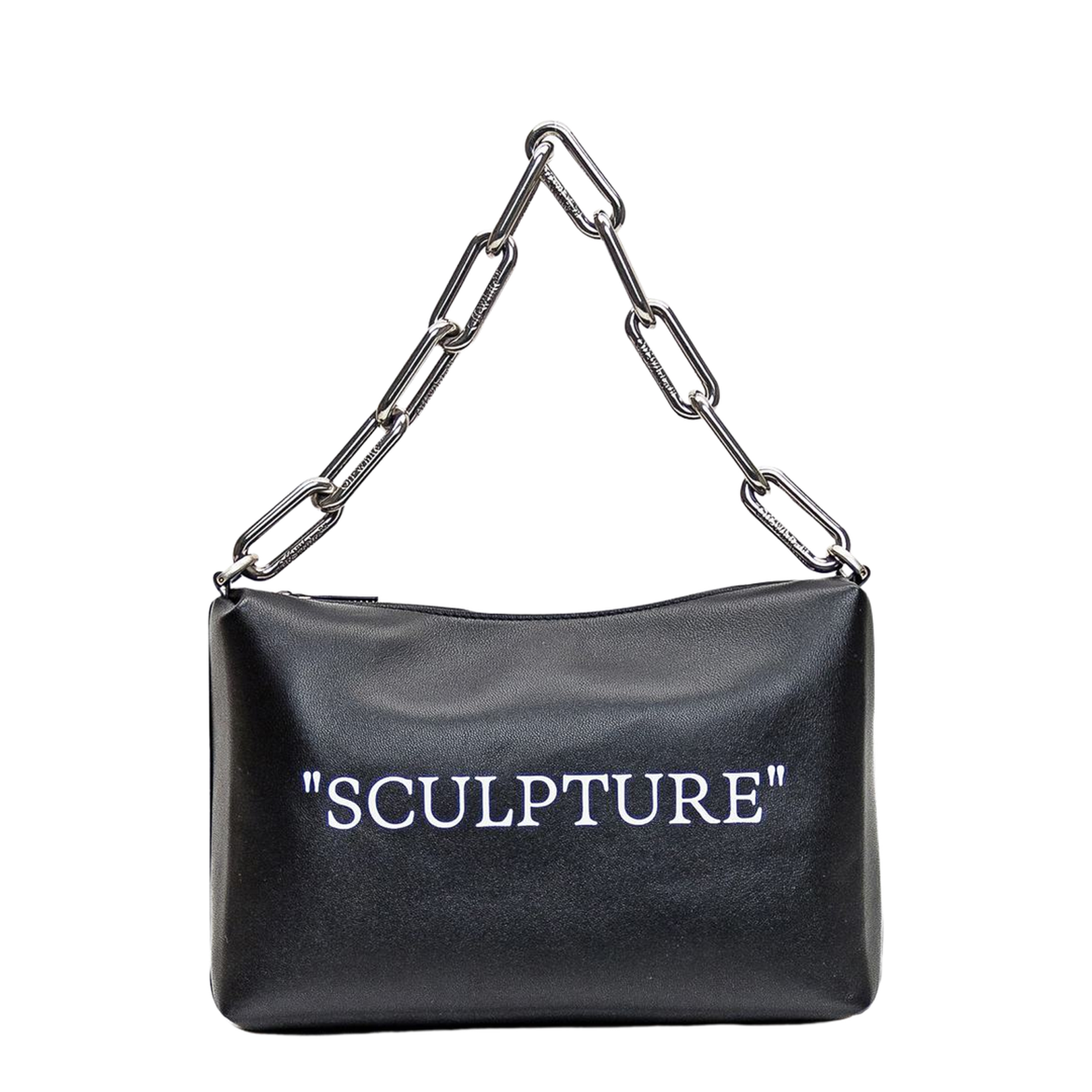 Logo Print Leather Tote Bag