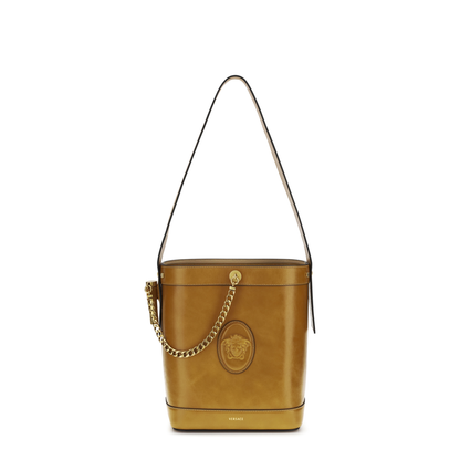 MAYFEYR - Versace - Small Leather Pivot Bucket Bag - 10234601A17453