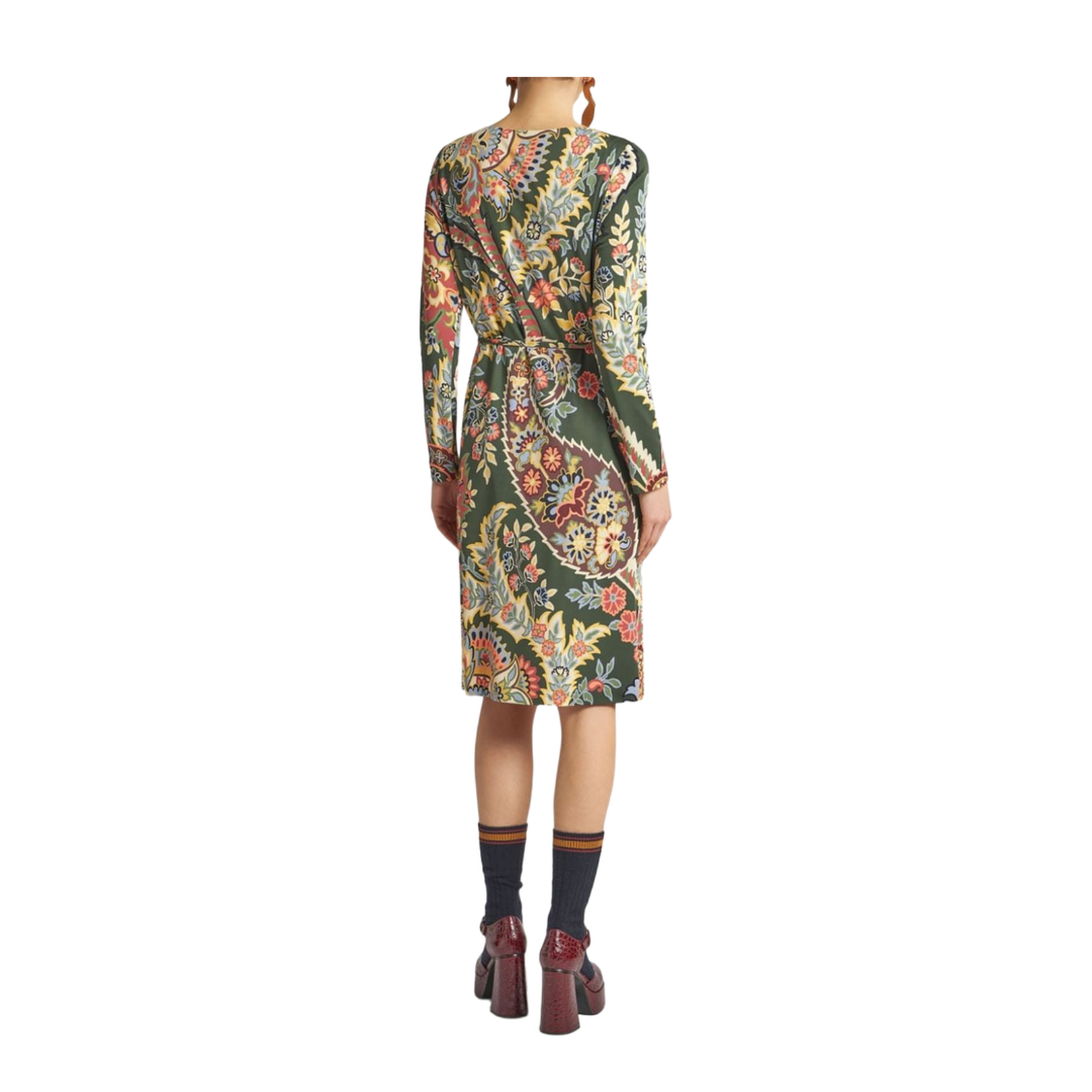 Abstract Pattern Midi Dress