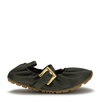 MAYFEYR - Balmain - Buckle Strap Ballerinas - GN0UF761LPAN7AS