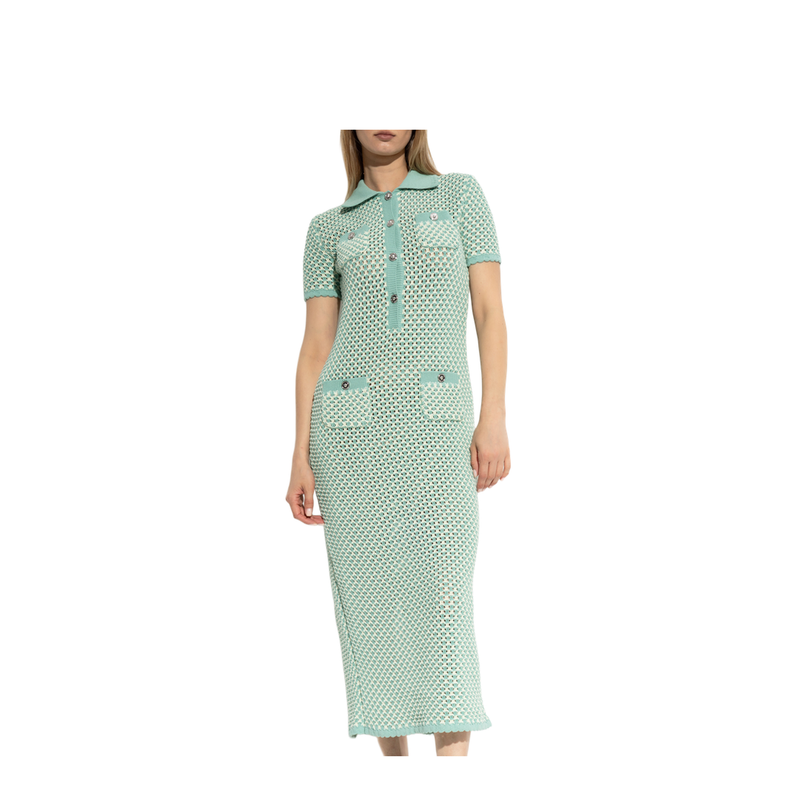 Dress with back slit