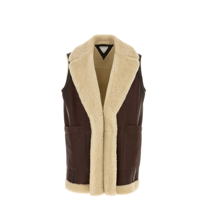 Leather and Shearling Gilet