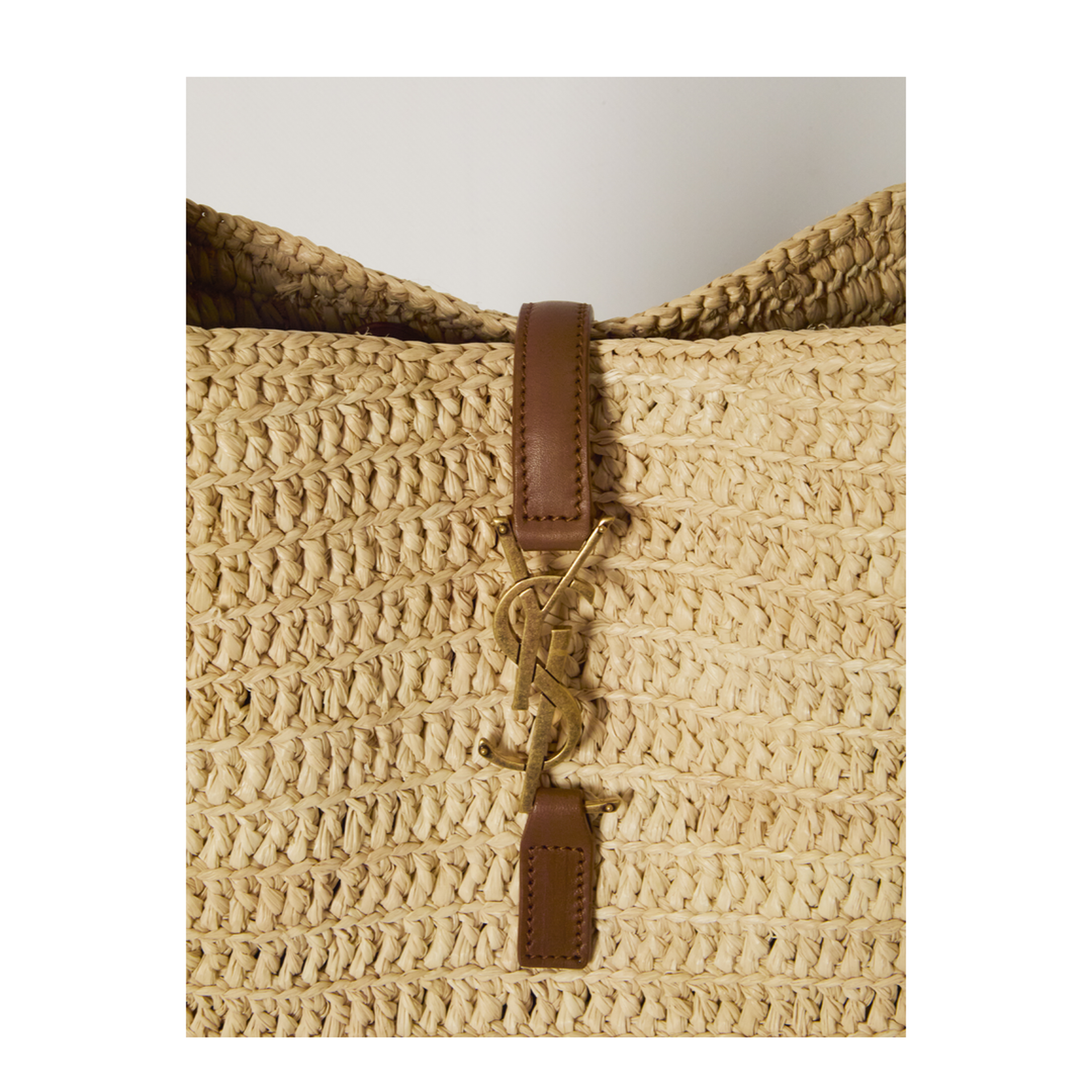 LE 5 À 7 Supple Small In Raffia And Leather