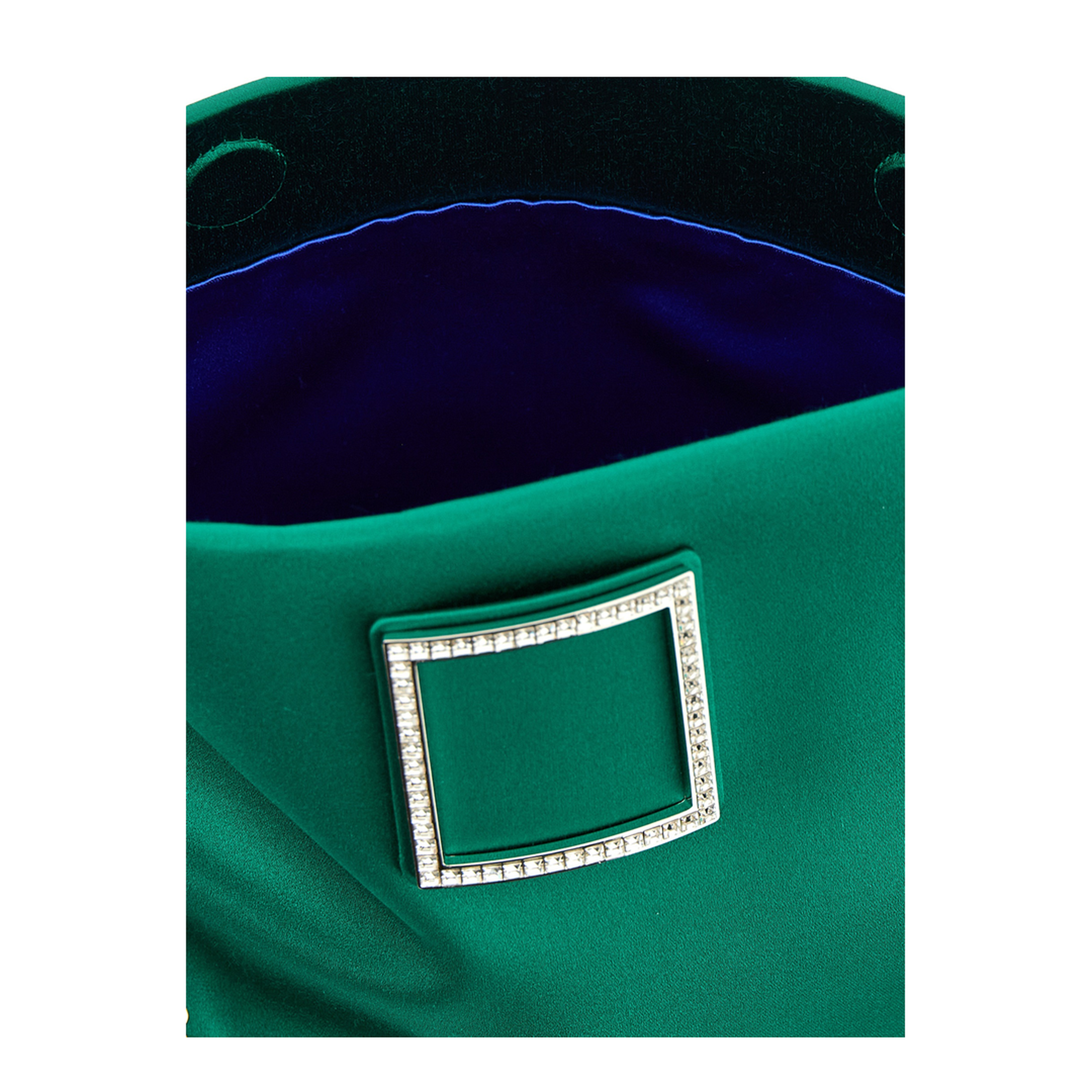 Trompette Clutch Satin Green