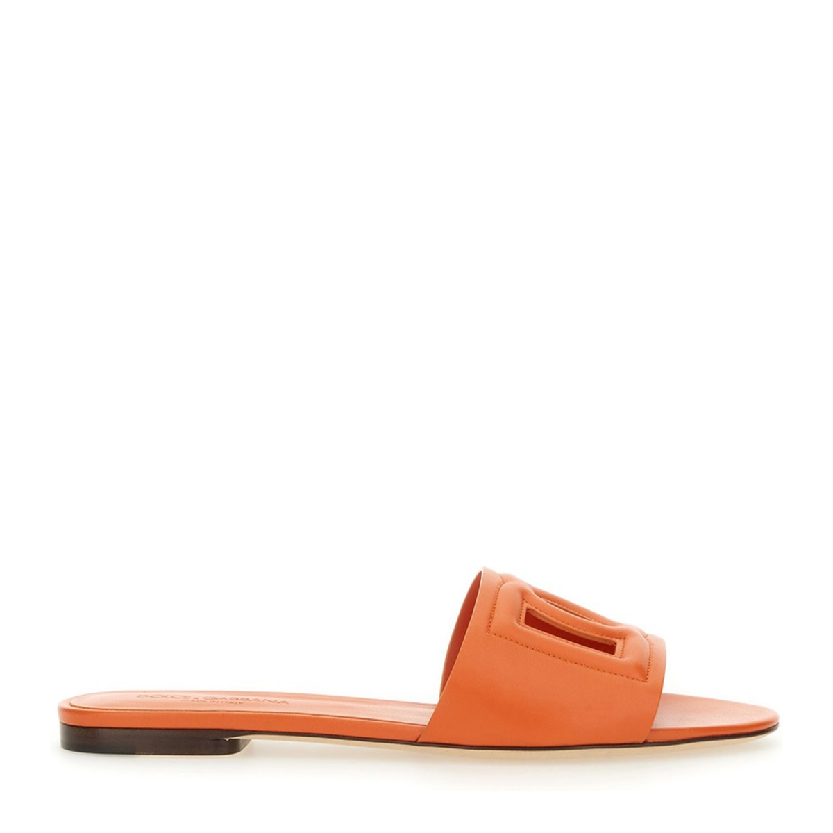 Calfskin Sliders with Logo